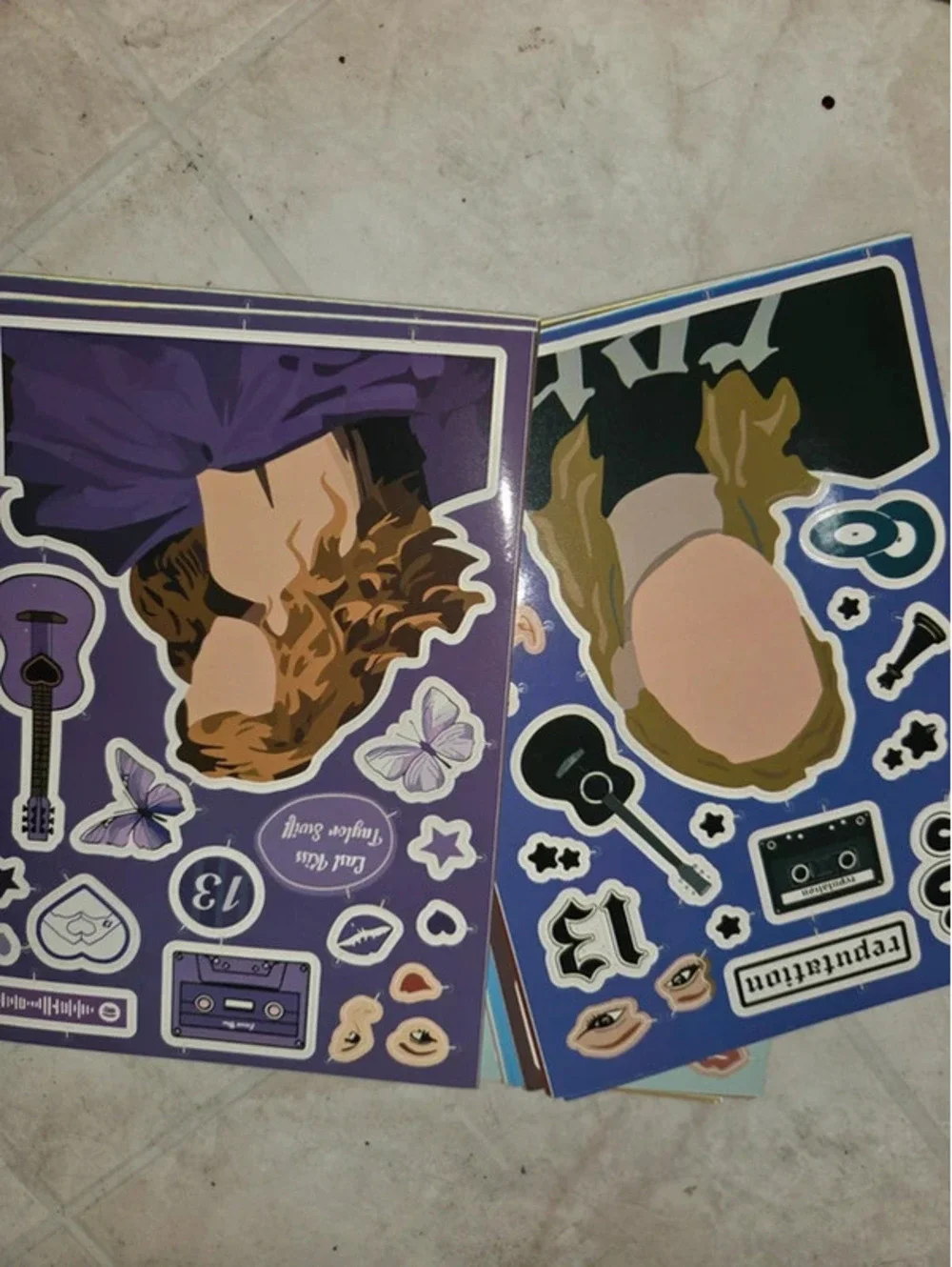Taylor Swift face stickers